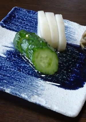 漬物のオリーブオイル掛け-レシピのメイン写真