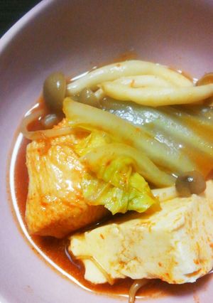 鶏胸なのにやわらか美味しいキムチ鍋-レシピのメイン写真