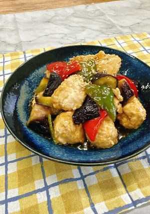 レンジで簡単!ふわとろ甘酢鶏団子-レシピのメイン写真