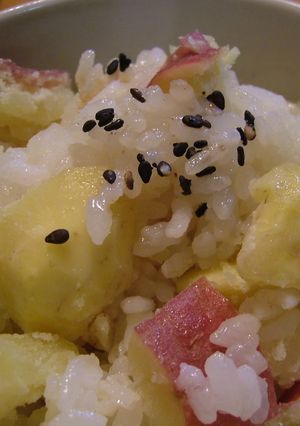 栗とさつまいも 秋味おこわ-レシピのメイン写真