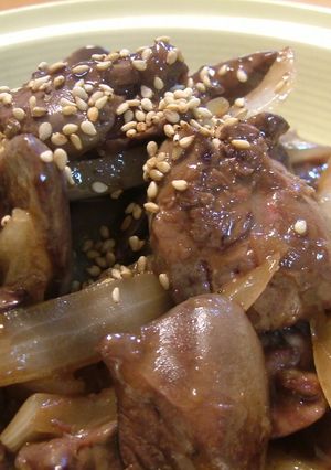 とろりん 鶏レバー＆玉ねぎの甘辛炒め-レシピのメイン写真