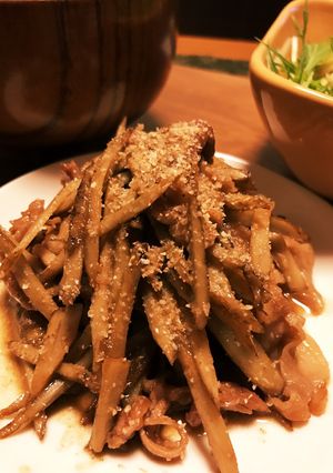 豚肉とゴボウの甘辛煮-レシピのメイン写真