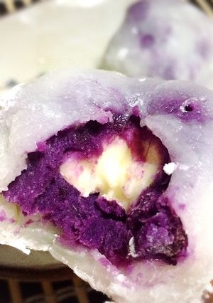 紫芋とカマンベールチーズの大福-レシピのメイン写真