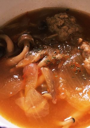 つみれ入りトマトスープ-レシピのメイン写真