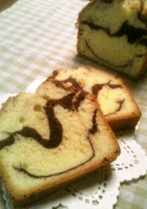 とろける口溶け♡マーブルパウンドケーキ-レシピのメイン写真