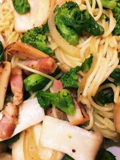 菜の花の柚子胡椒パスタ-レシピのメイン写真
