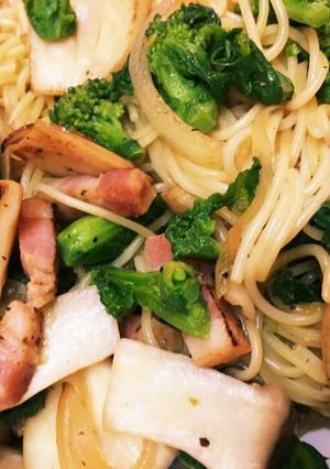 菜の花の柚子胡椒パスタ-レシピのメイン写真