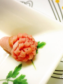*ハムのお花*基本の『き』①ビアハム編-レシピのメイン写真