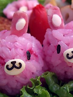 双子のウサギちゃんキャラ弁-レシピのメイン写真