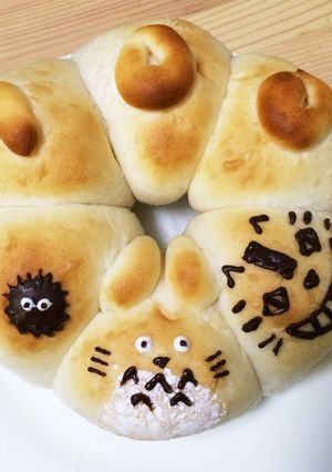 お食い初めや誕生日に☆ちぎりパン キャラ-レシピのメイン写真