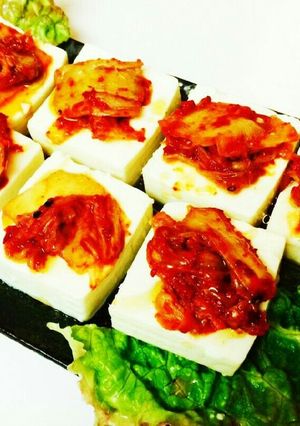 韓国風キムチ豆腐☆ごま油がたまらない-レシピのメイン写真