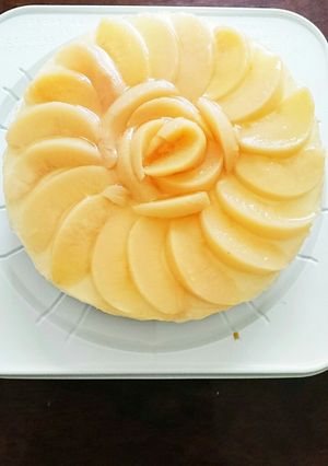 絶品！桃缶でレアチーズケーキ♪-レシピのメイン写真