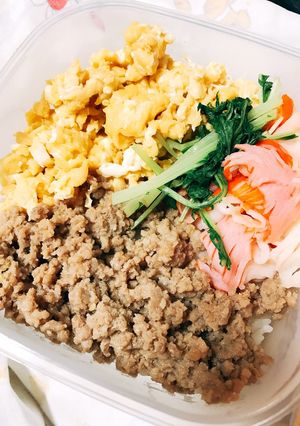 すき焼きのタレを使ってレンチン豚そぼろ！-レシピのメイン写真