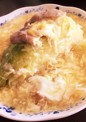 春キャベツとふわふわたまごあんかけ-レシピのメイン写真