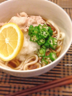 レモンでサッパリ!!冷しゃぶおろしうどん-レシピのメイン写真