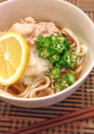 レモンでサッパリ！！冷しゃぶおろしうどん-レシピのメイン写真