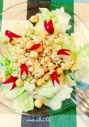 玄米ミックスとひよこ豆のクミン風味サラダ-レシピのメイン写真