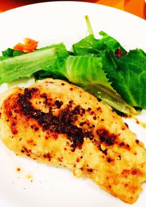 簡単☆ヘルシー 胸肉ハニーマスタード焼き-レシピのメイン写真