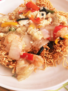 手製揚げ麺の八宝菜-レシピのメイン写真