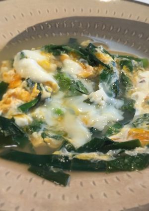 煎酒で3分料理！にらとかの野菜の卵とじ-レシピのメイン写真