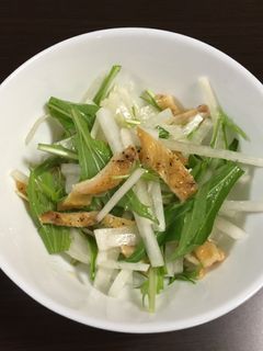 大根と水菜のサラダ-レシピのメイン写真