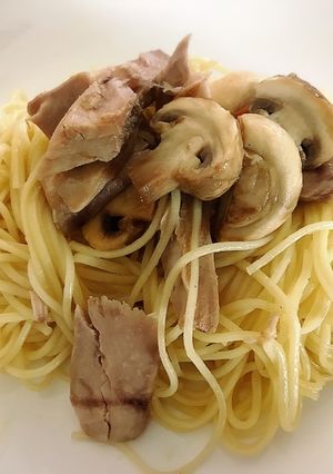 簡単手作りオイルツナとマッシュルーム-レシピのメイン写真