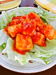 高野豆腐のチリソース炒め-レシピのメイン写真