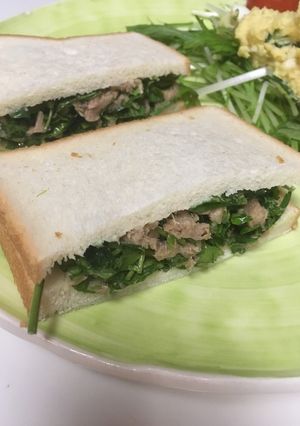 無限パクチーサンド-レシピのメイン写真