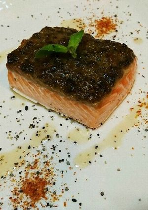 サーモンの♪ふき味噌マヨネーズ乗っけ焼き-レシピのメイン写真