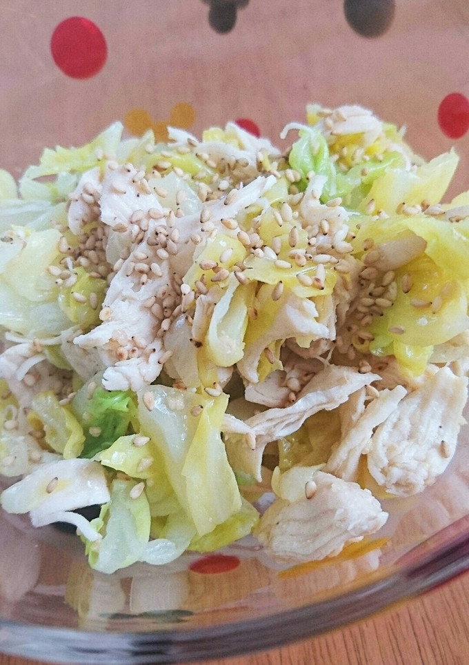 キャベツとささみの簡単サラダ♪-レシピのメイン写真