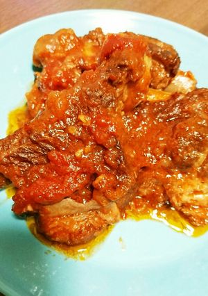 圧力鍋でスペアリブのトマトソース煮-レシピのメイン写真