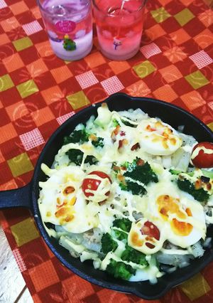卵とトマトとブロッコリーのツナチーズ焼き-レシピのメイン写真