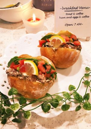 プチフランスのオイルサーディンサンド-レシピのメイン写真