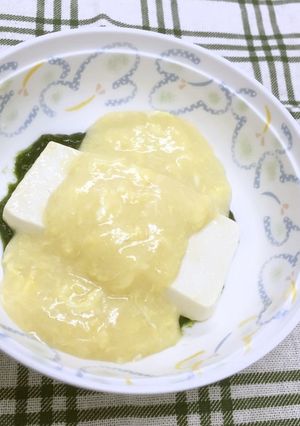 嚥下食　豆腐と卵のあんかけ-レシピのメイン写真