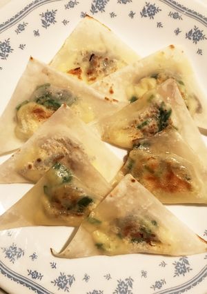 しらすとチーズのワンタン焼-レシピのメイン写真
