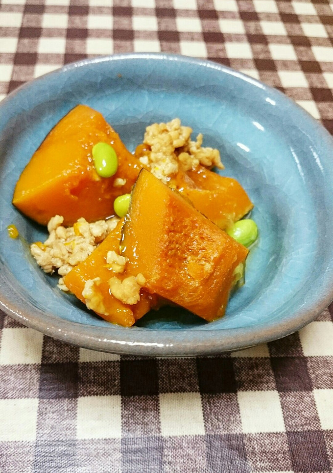 かぼちゃのそぼろ煮-レシピのメイン写真