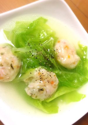 美味しい!!豆腐白玉キャベツスープ-レシピのメイン写真
