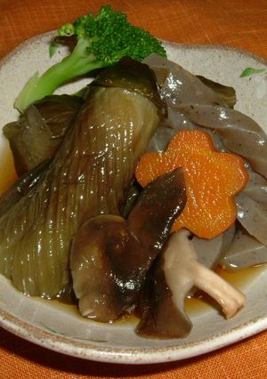 味がしみしみ♪なすとこんにゃくの煮物-レシピのメイン写真