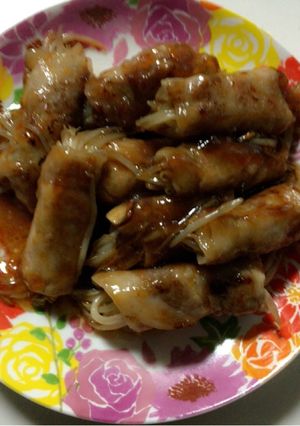 簡単節約メイン料理！もやしの豚バラ巻き-レシピのメイン写真