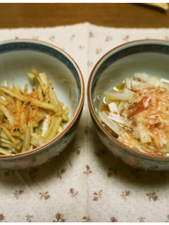 山うどの酢の物ときんぴら-レシピのメイン写真