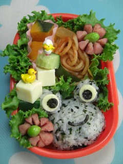 かえるさんのキャラ弁-レシピのメイン写真