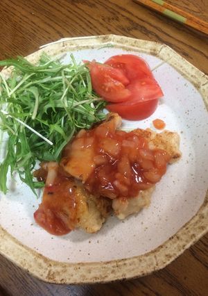 スイートチリチキン-レシピのメイン写真