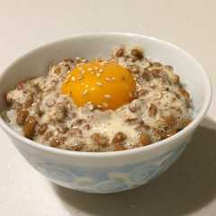 รูปของ ひと手間で！ふわふわとろーり納豆ごはん