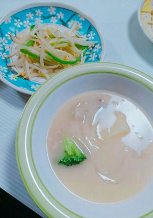 ブロッコリーのシチューともやし炒め-レシピのメイン写真