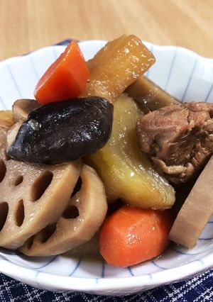 鶏もも肉と根菜の煮物-レシピのメイン写真