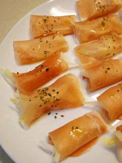 生ハムの新玉ねぎ巻き-レシピのメイン写真