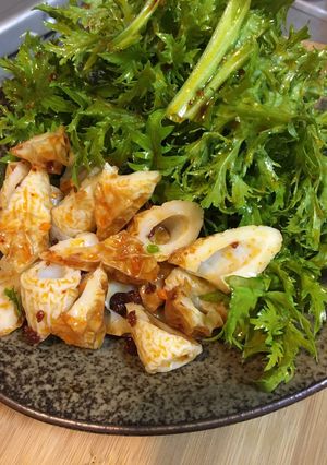 わさび菜とちくわサラダ-レシピのメイン写真