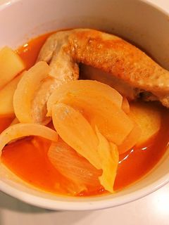 ☆手羽先と野菜のケチャップ煮☆-レシピのメイン写真