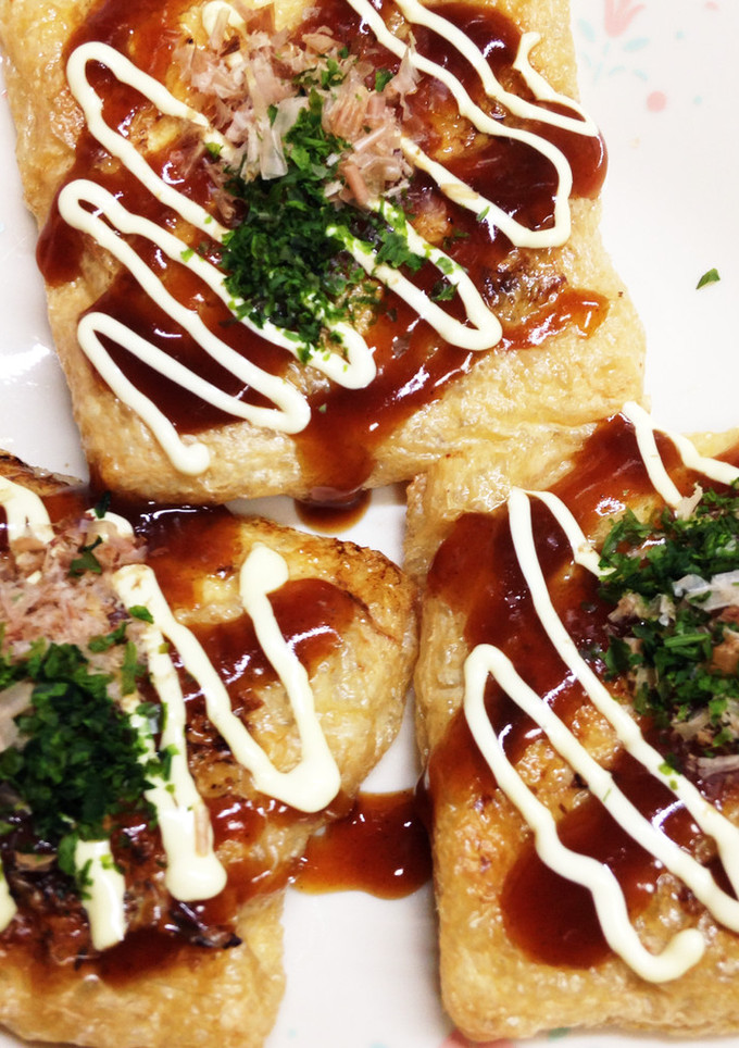 油揚げのヘルシーお好み焼き風♪-レシピのメイン写真