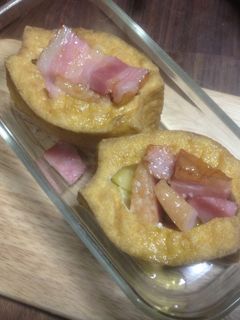 糖質制限に。厚揚げのベーコンチーズ焼き-レシピのメイン写真